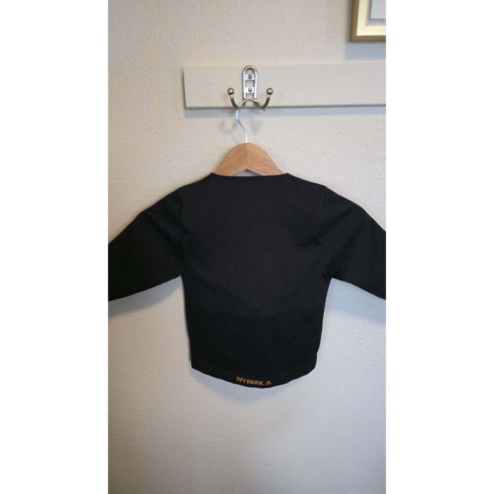 Adidas x IVY PARK Black Structured Knit Bustier Crop Top Women's M Medium - Picture 6 of 12